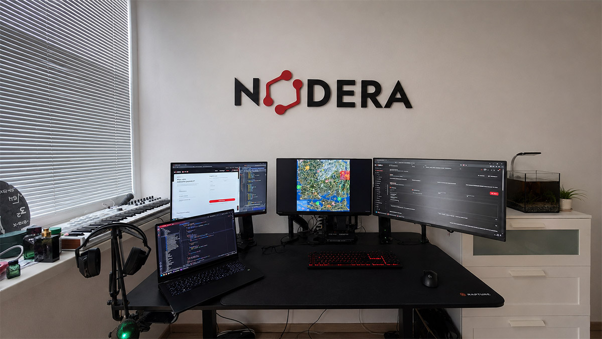 My workspace, where I develop websites, applications and NODERA